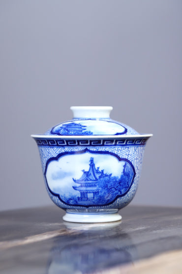 作者:程燕飞
名称:宫廷风山水盖碗
容量:240ml