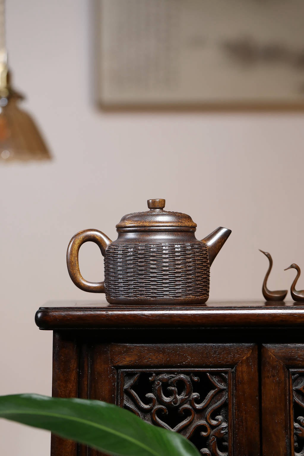 范永芳国家级 高级工艺美术师竹编德钟黄金段柴烧260cc