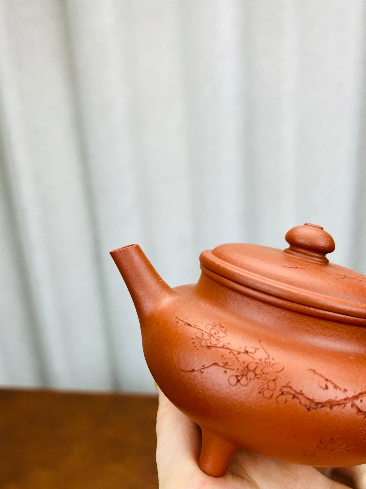 三足玉盉生砂小红泥180cc