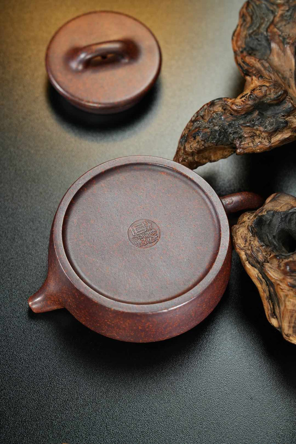 平盖·线韵老紫泥柴烧180cc