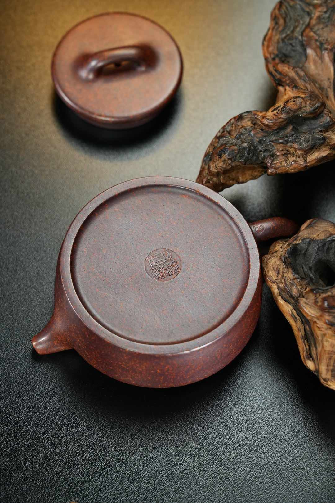 平盖·线韵老紫泥柴烧180cc