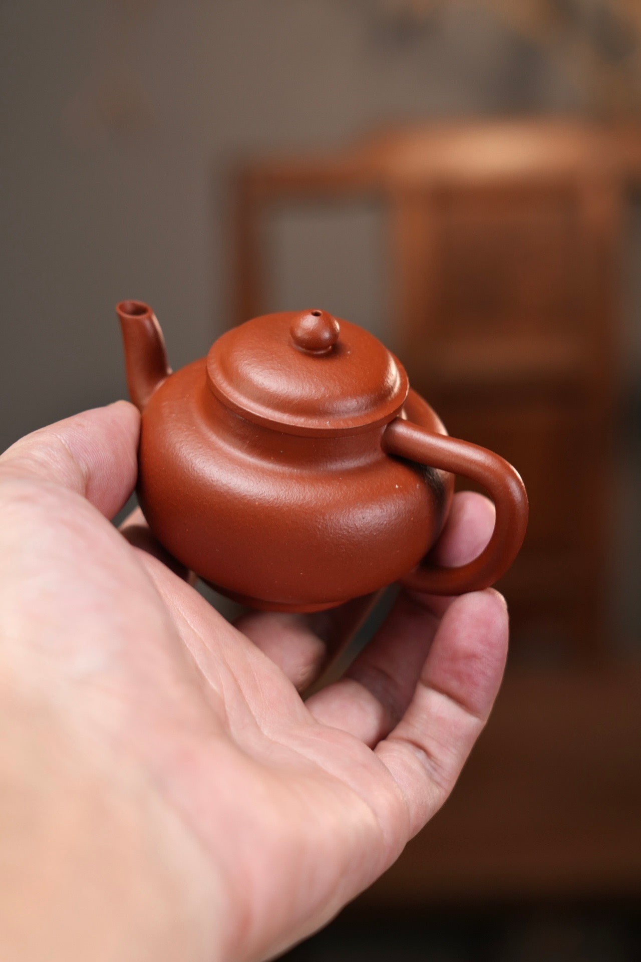 荆溪易式宫灯生砂朱泥·90cc