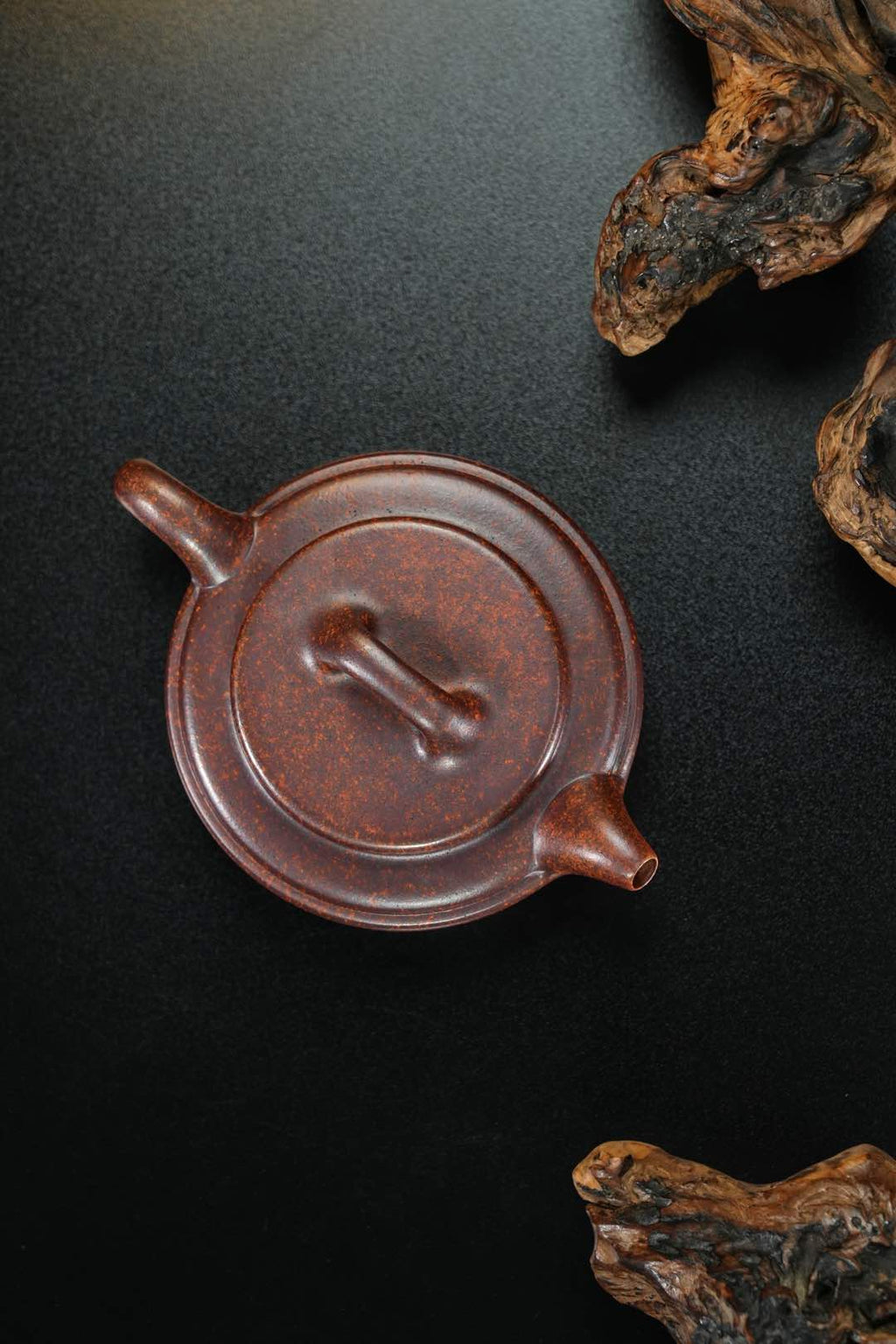 平盖·线韵老紫泥柴烧180cc