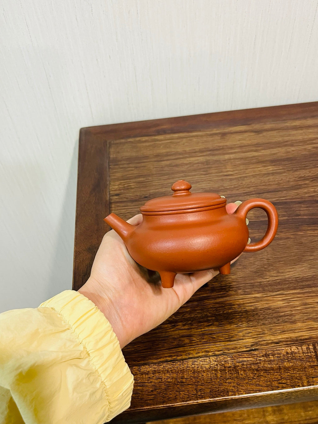 三足玉盉生砂小红泥 190cc