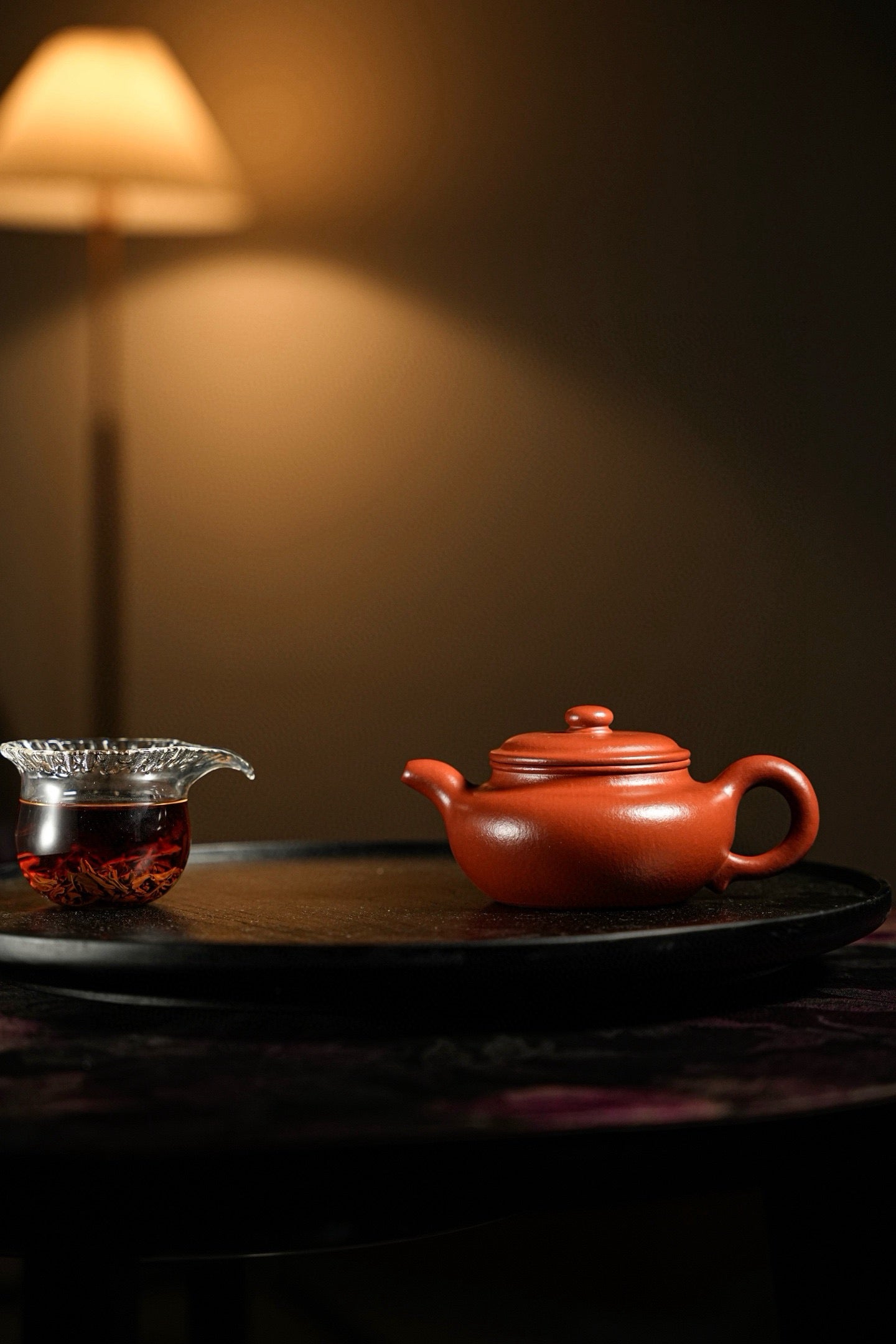 座有兰言·仿古·全手工·240cc30目粗砂老朱泥