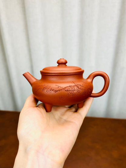 三足玉盉生砂小红泥180cc