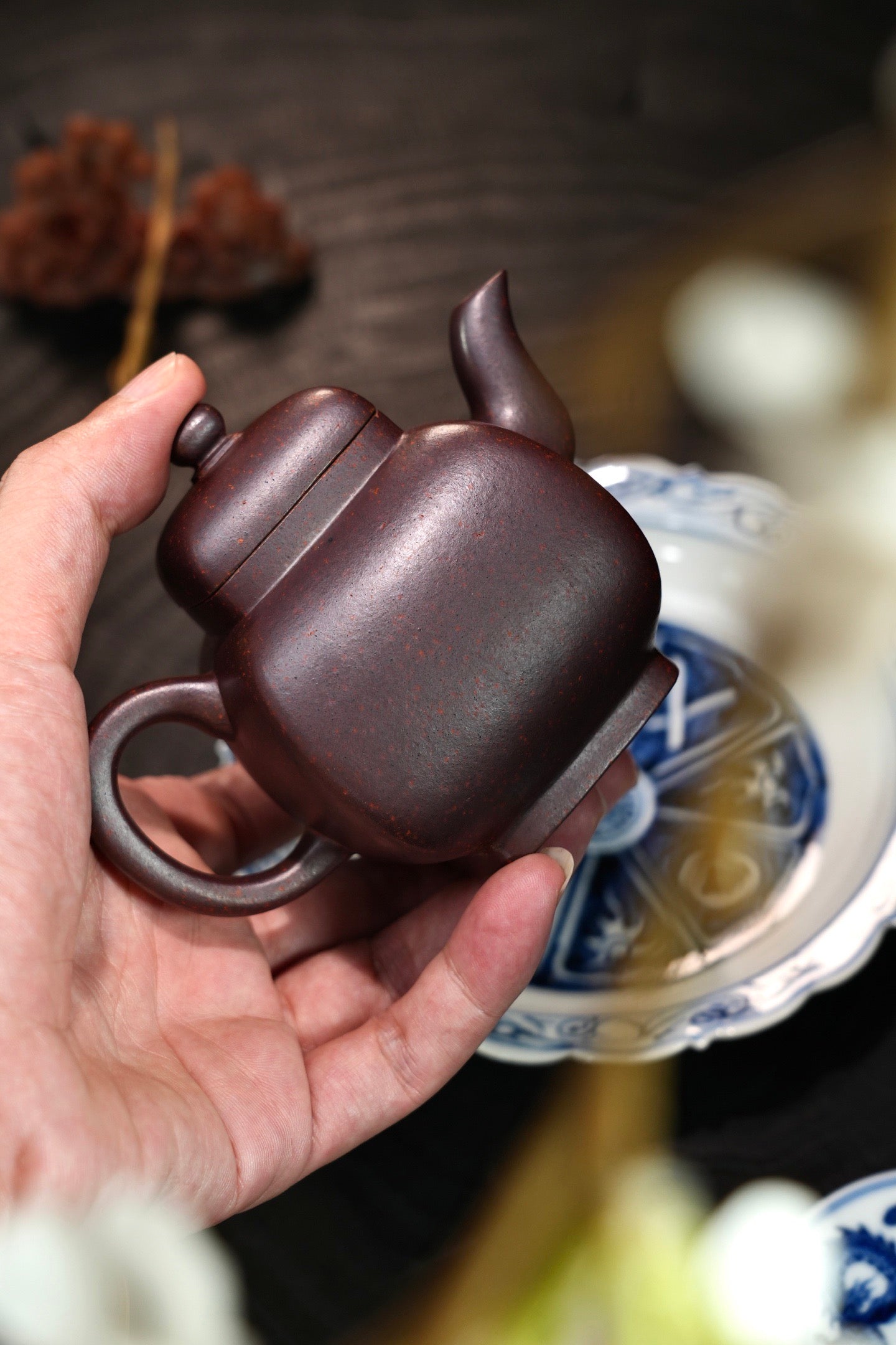 四方·宫灯老紫泥柴烧·200cc