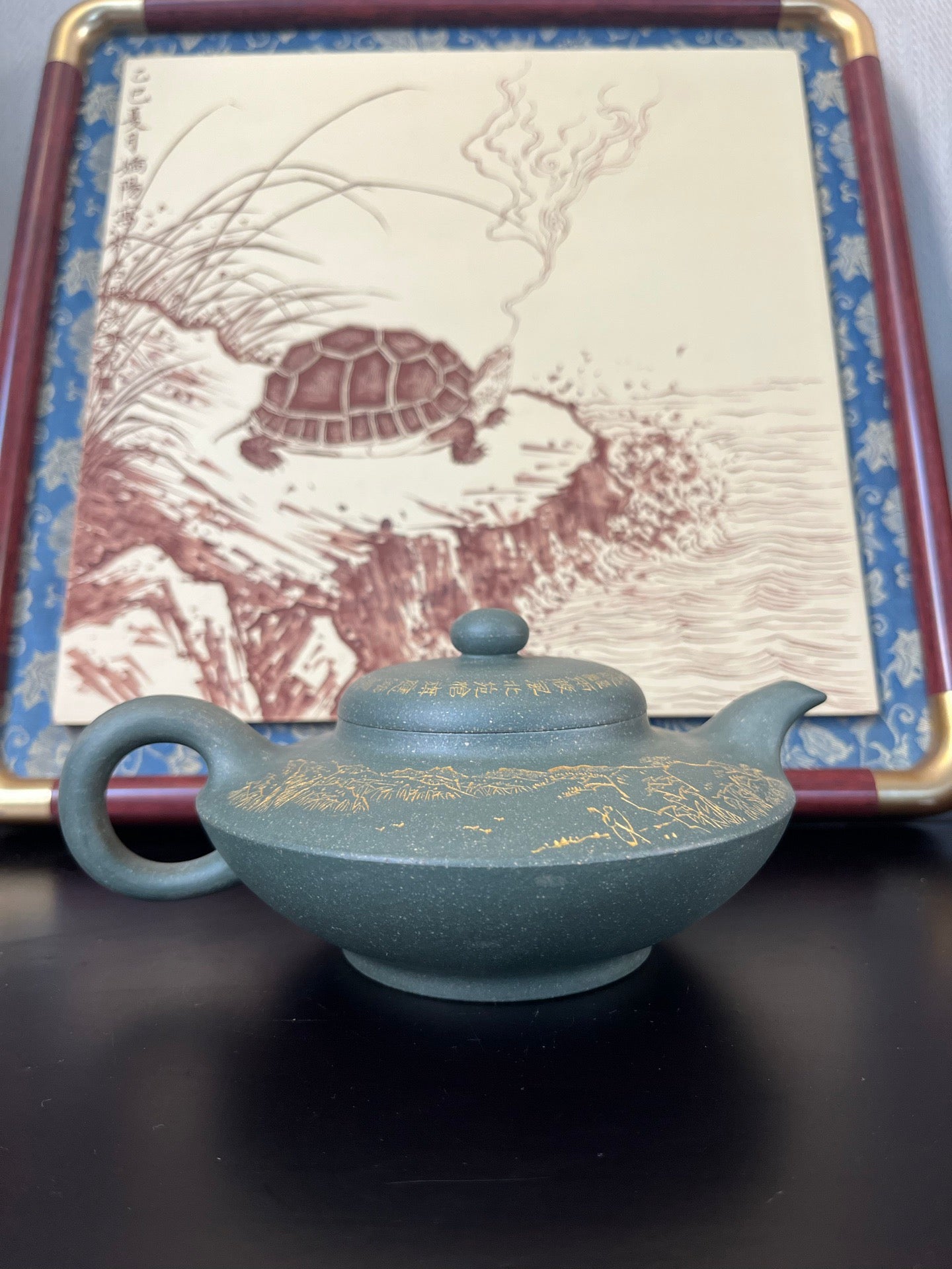 容量：330cc
泥料：雪花绿泥