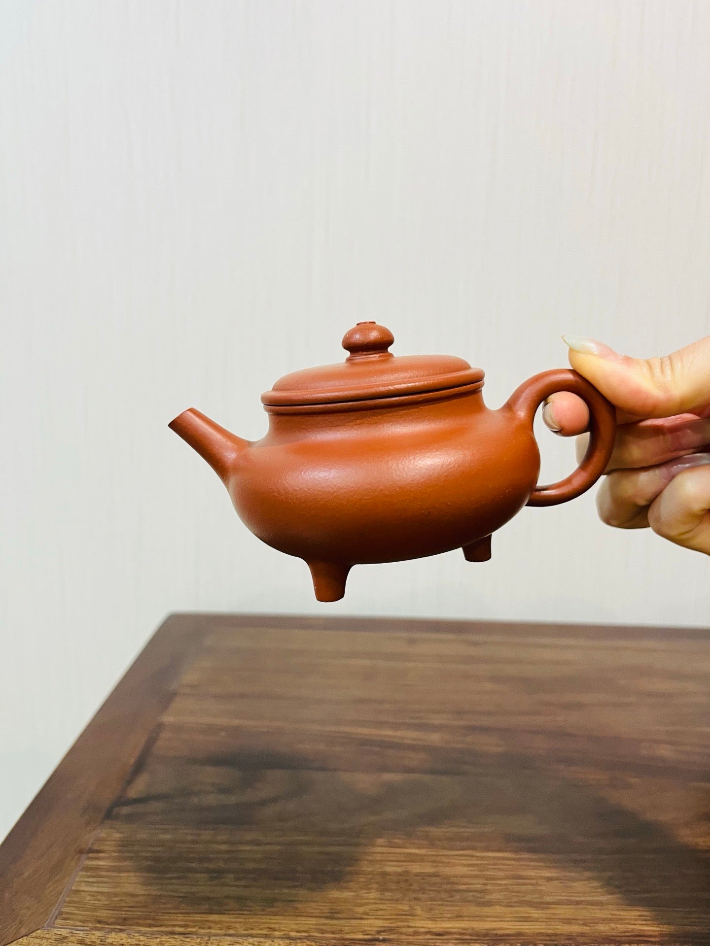 三足玉盉生砂小红泥 190cc