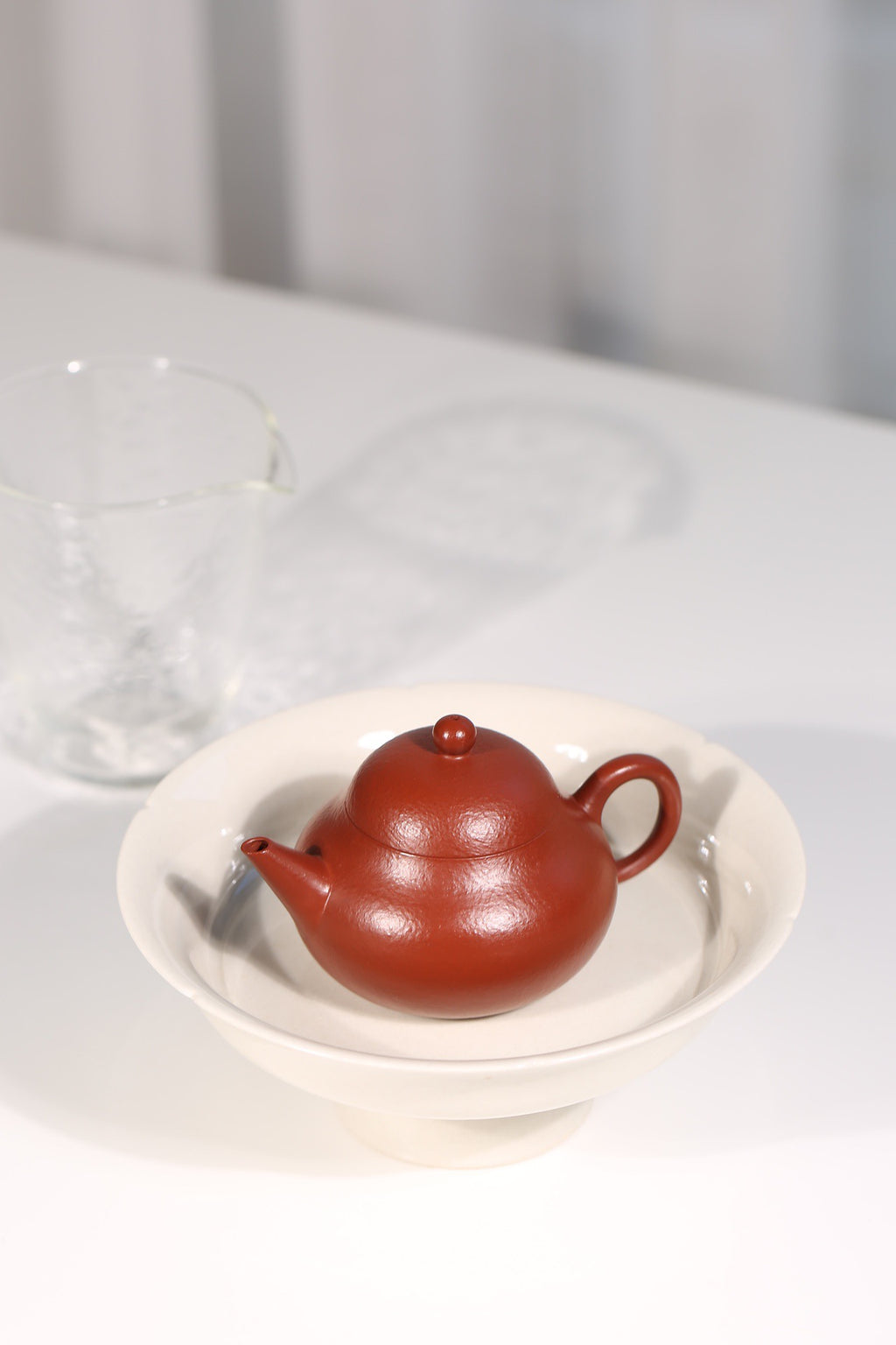 『梨式水平』粗砂皱皮朱泥·120cc