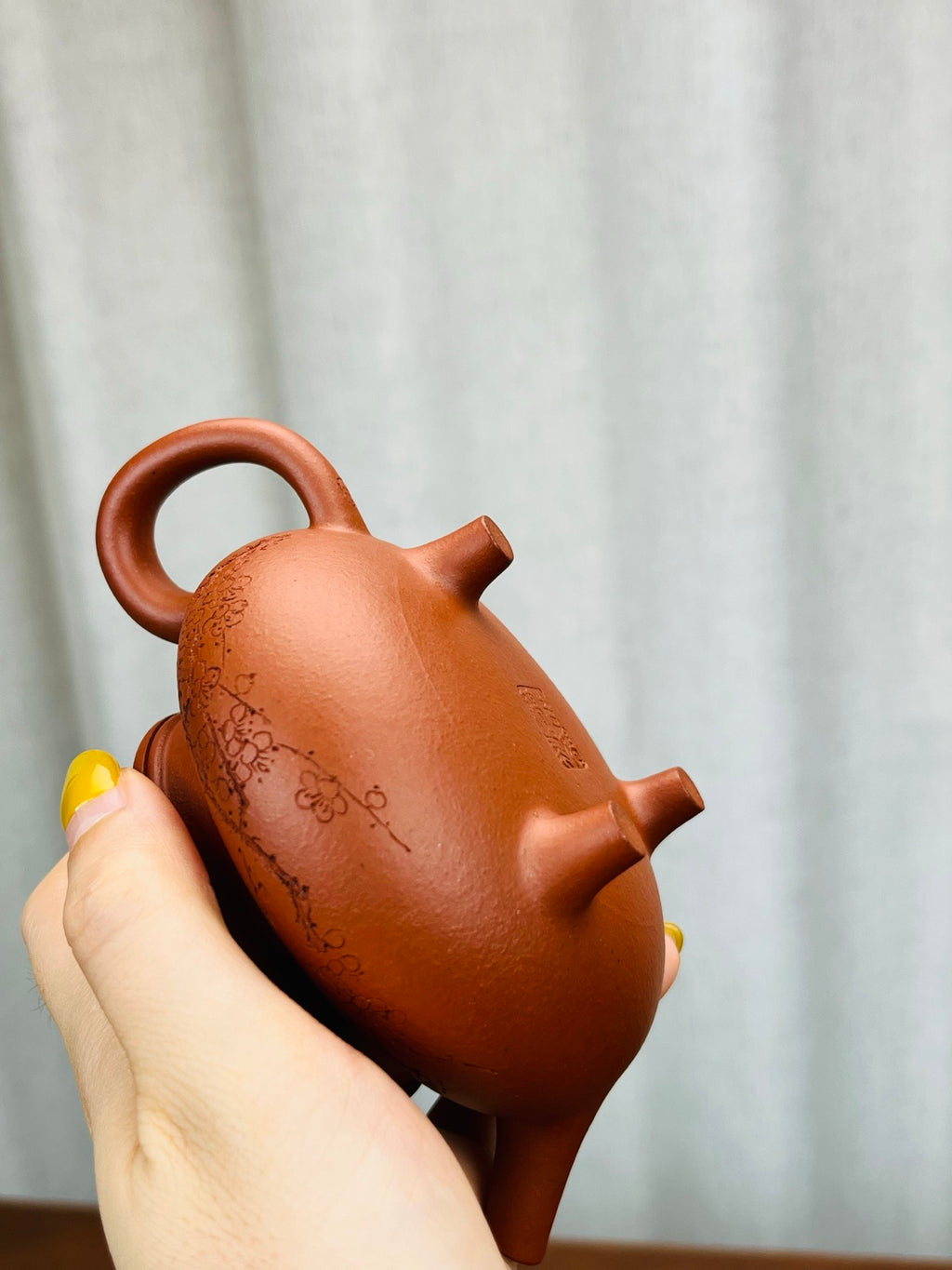 三足玉盉生砂小红泥180cc