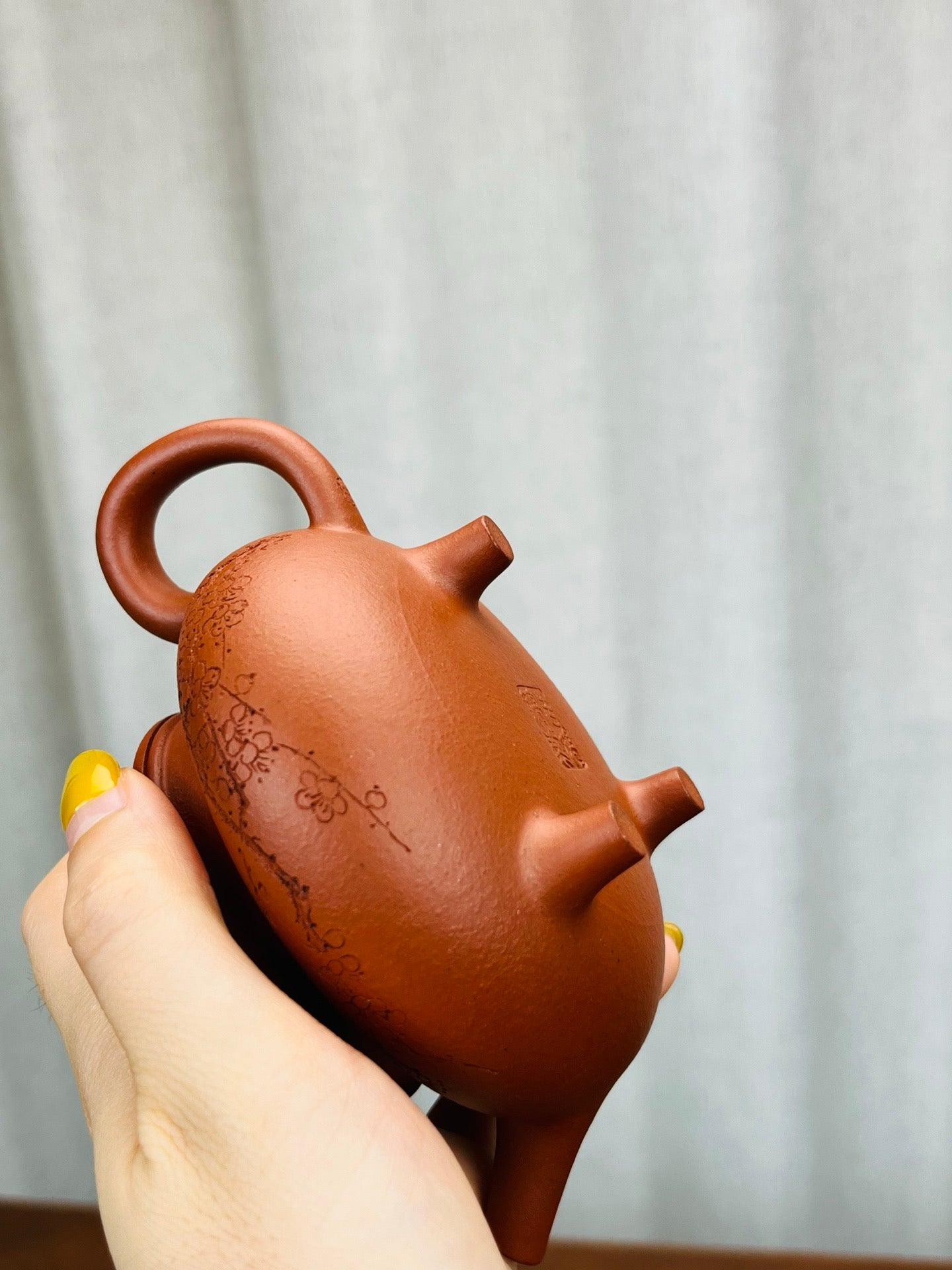 三足玉盉生砂小红泥180cc