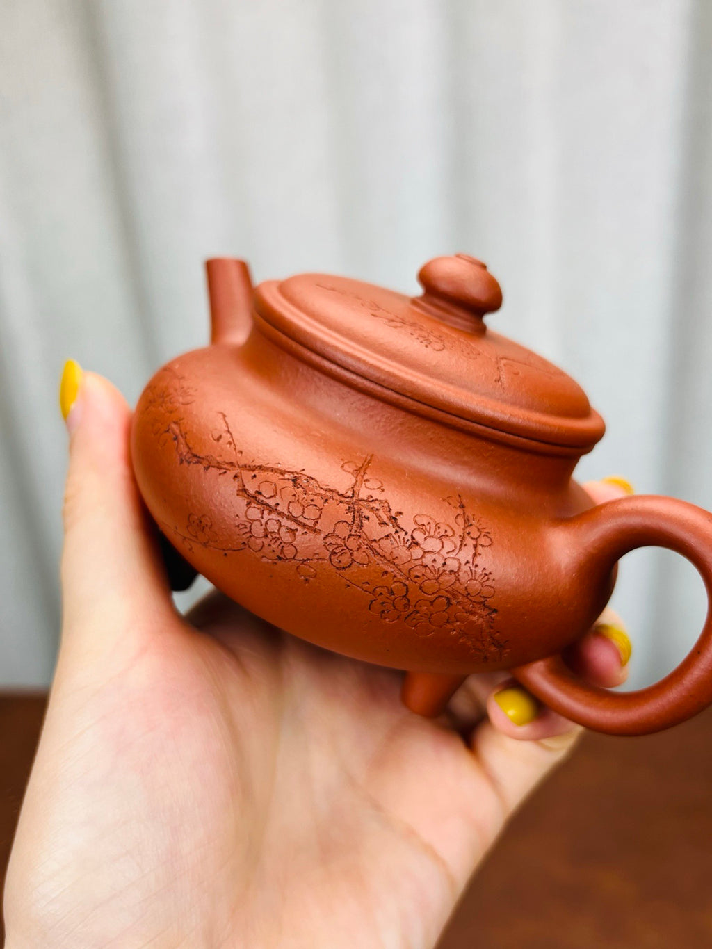 三足玉盉生砂小红泥180cc