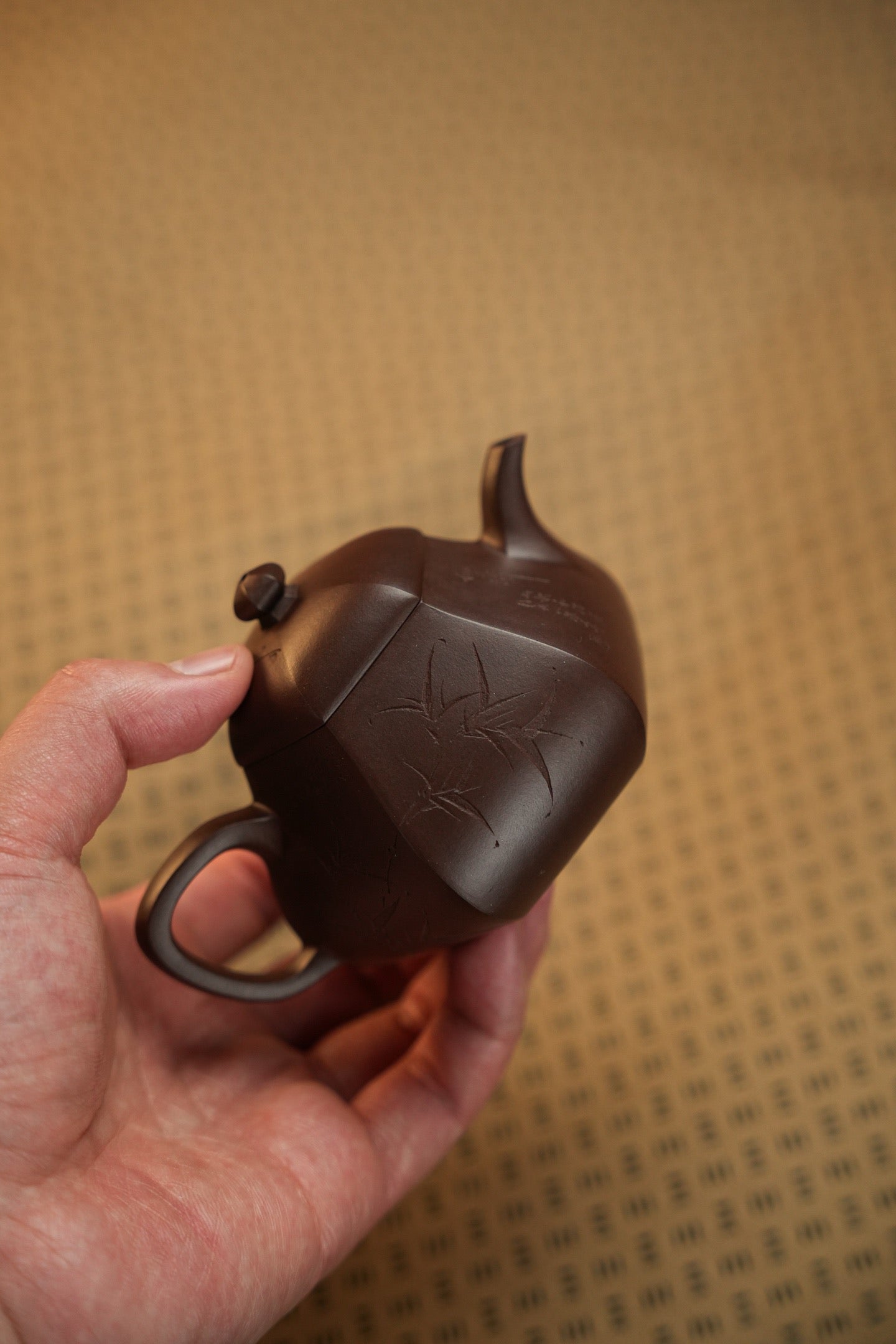 文乐·六方梨式·160cc顶级老紫泥