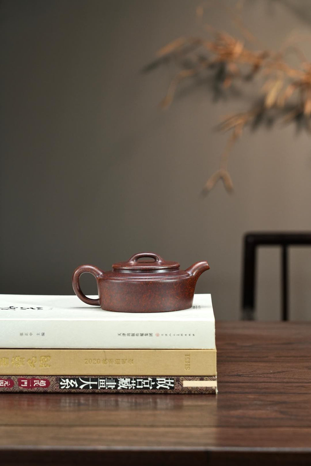 平盖·线韵老紫泥柴烧180cc