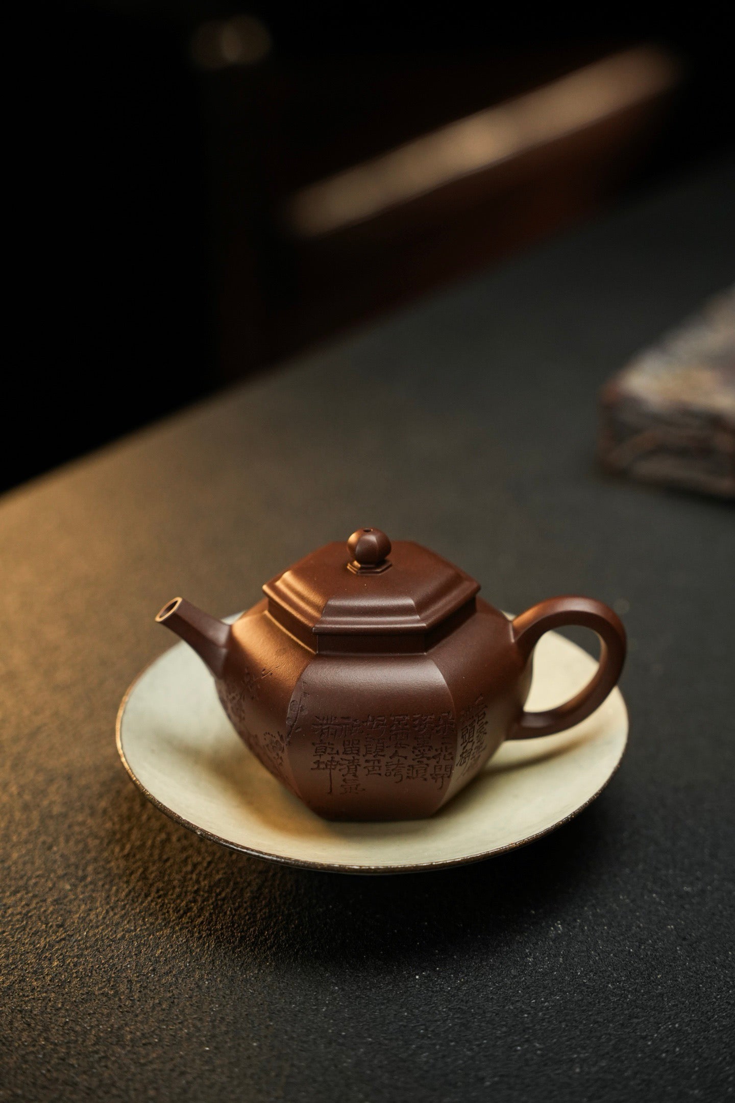 六方宫灯220cc老紫泥