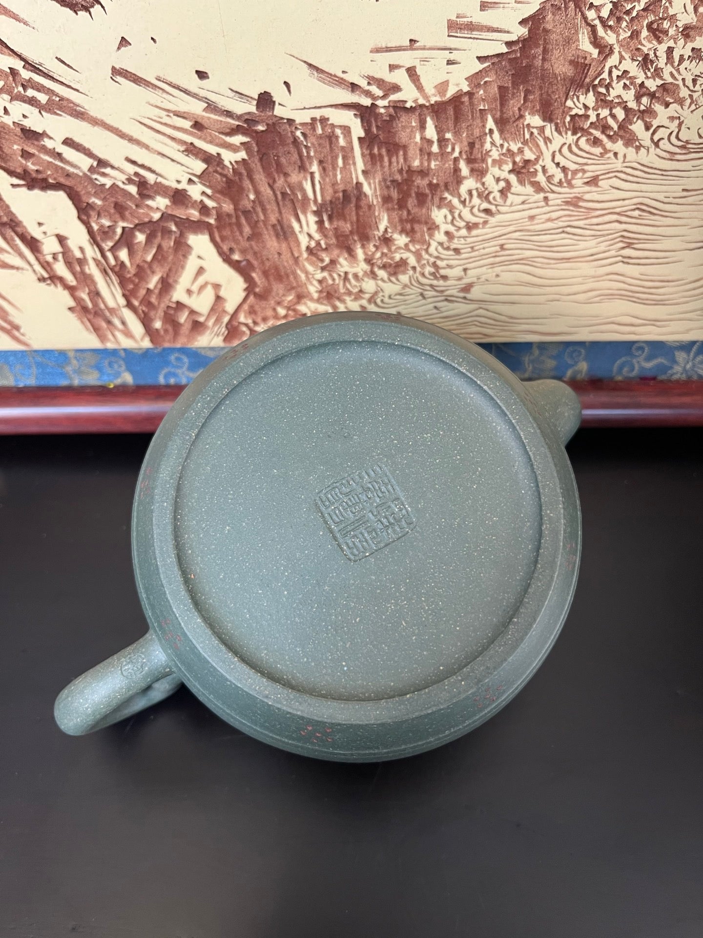 容量：350cc
泥料：雪花绿泥