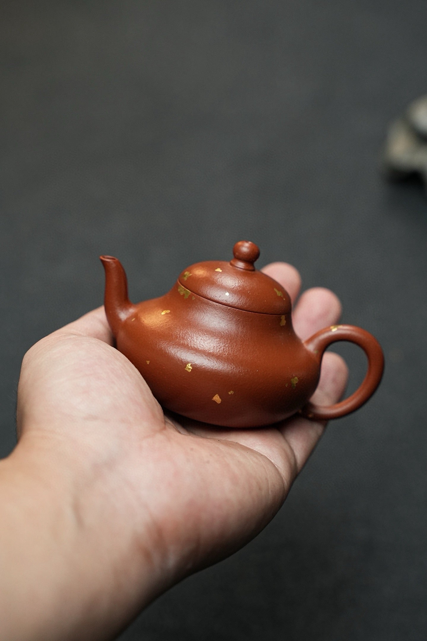 小小梨形80cc生砂老朱泥
