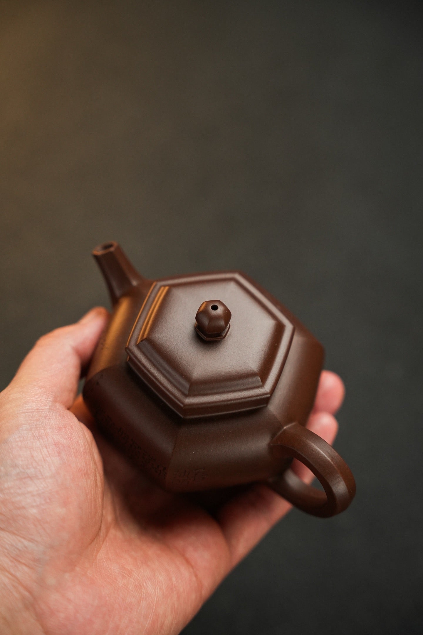 六方宫灯220cc老紫泥