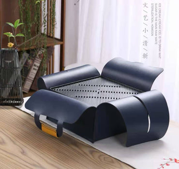 影雕一鹿平安盖碗套组