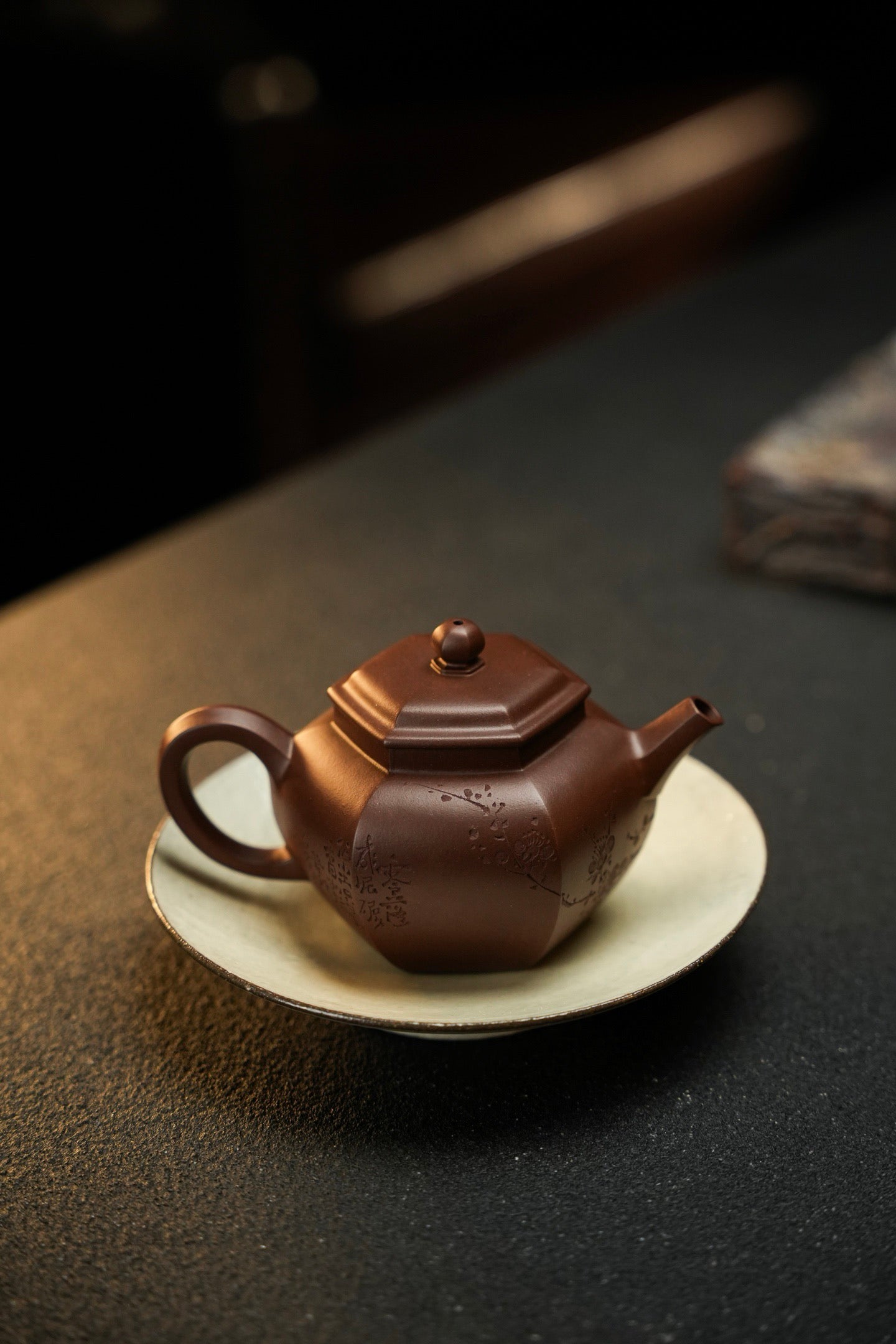 六方宫灯220cc老紫泥