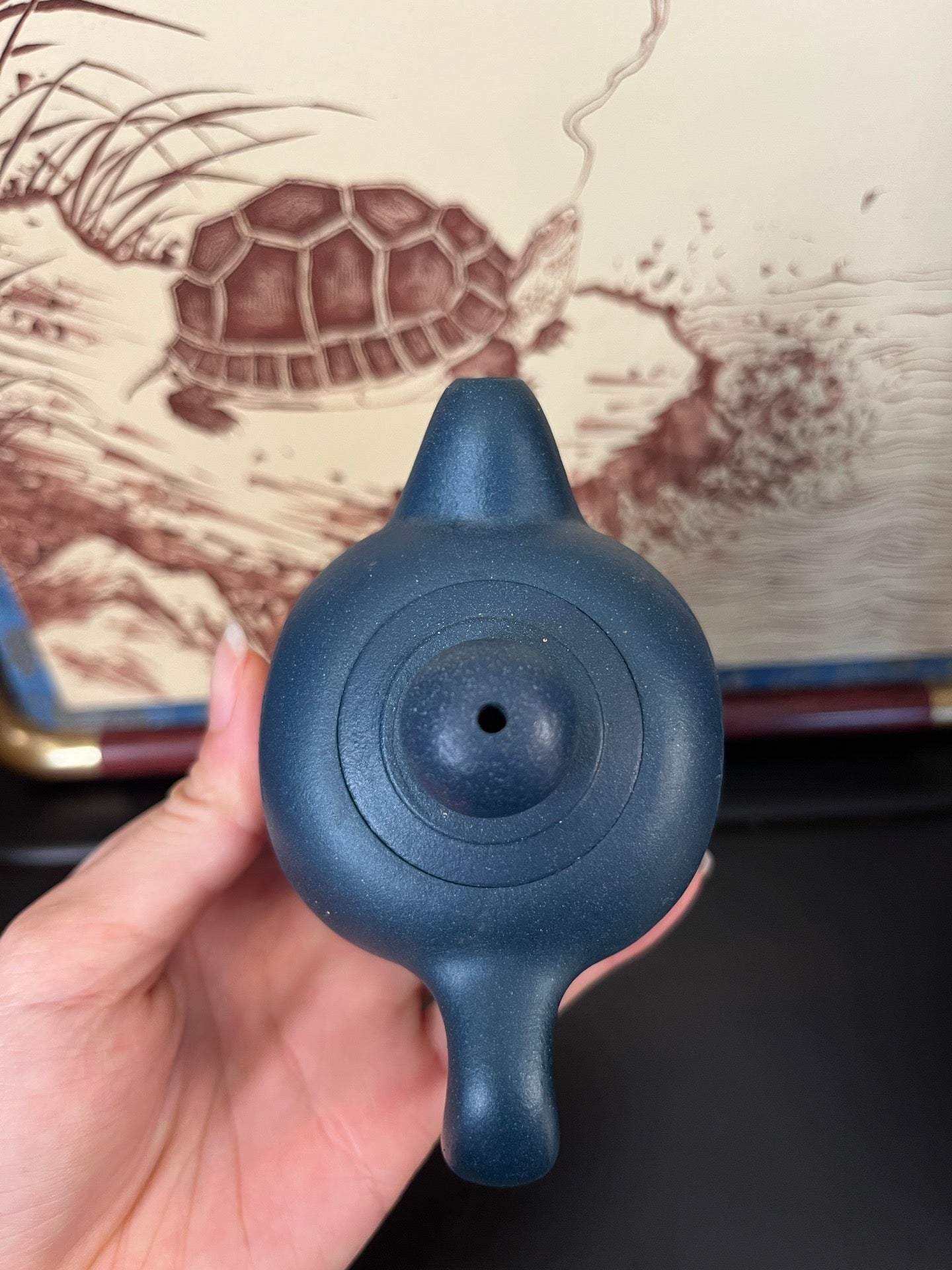 容量：130cc

泥料：宝石蓝