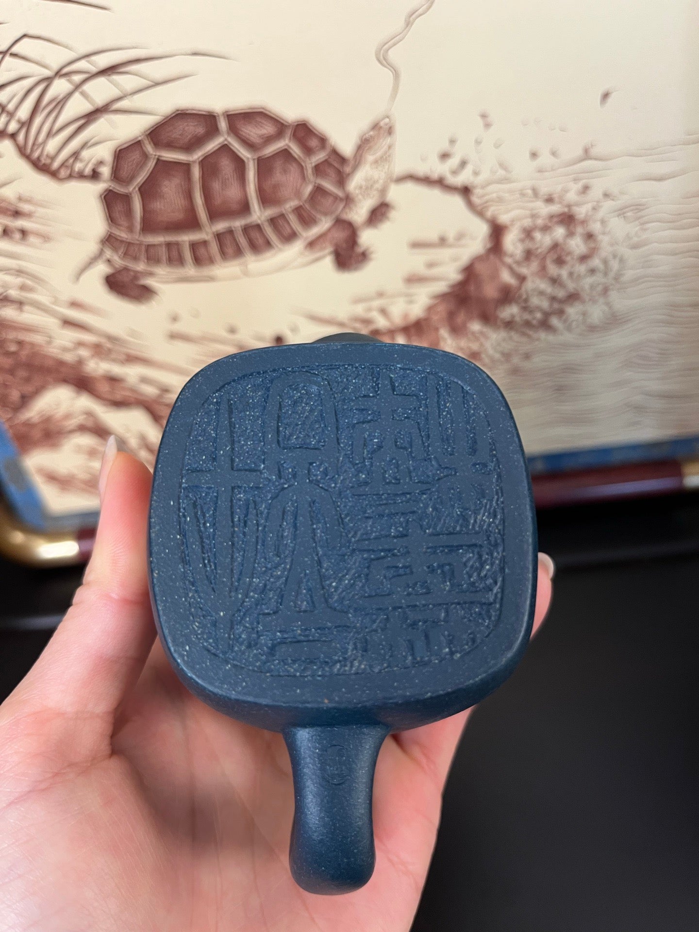 容量：130cc

泥料：宝石蓝