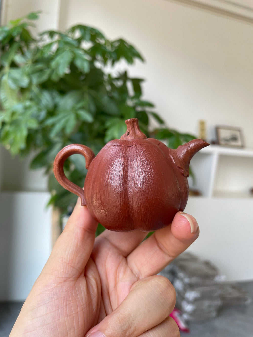 鸣远小南瓜65cc降坡料粉浆朱泥