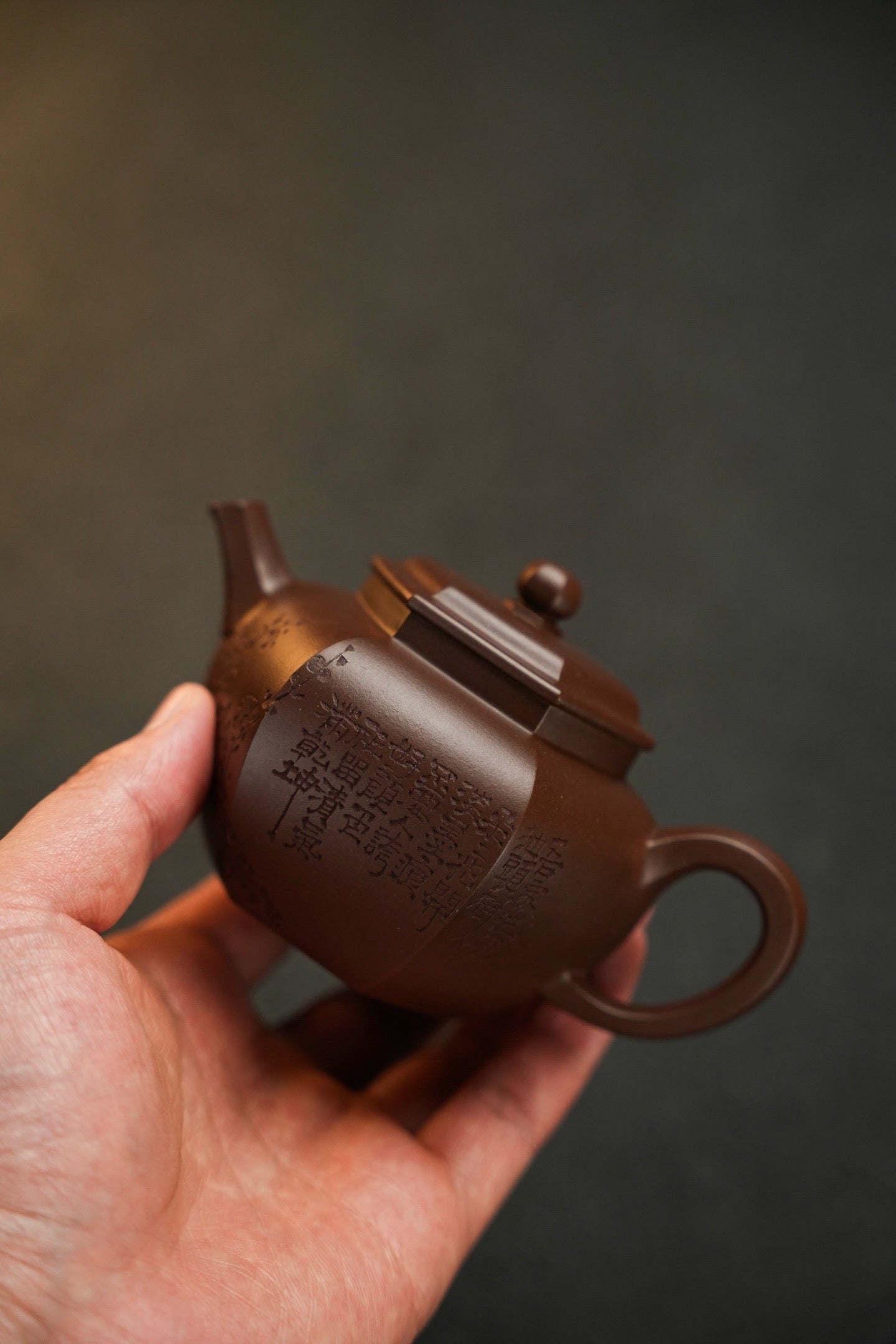 六方宫灯220cc老紫泥