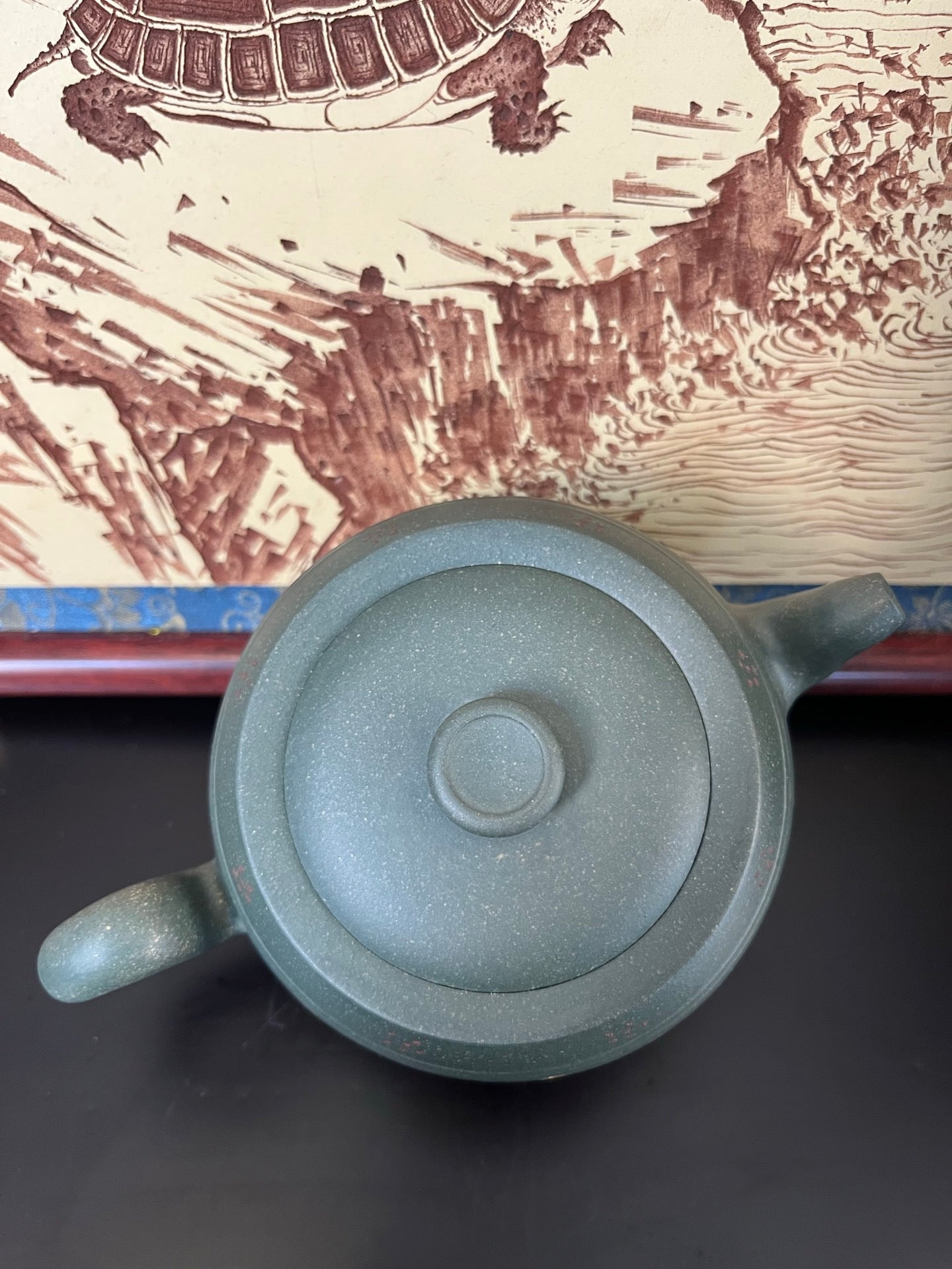 容量：350cc
泥料：雪花绿泥