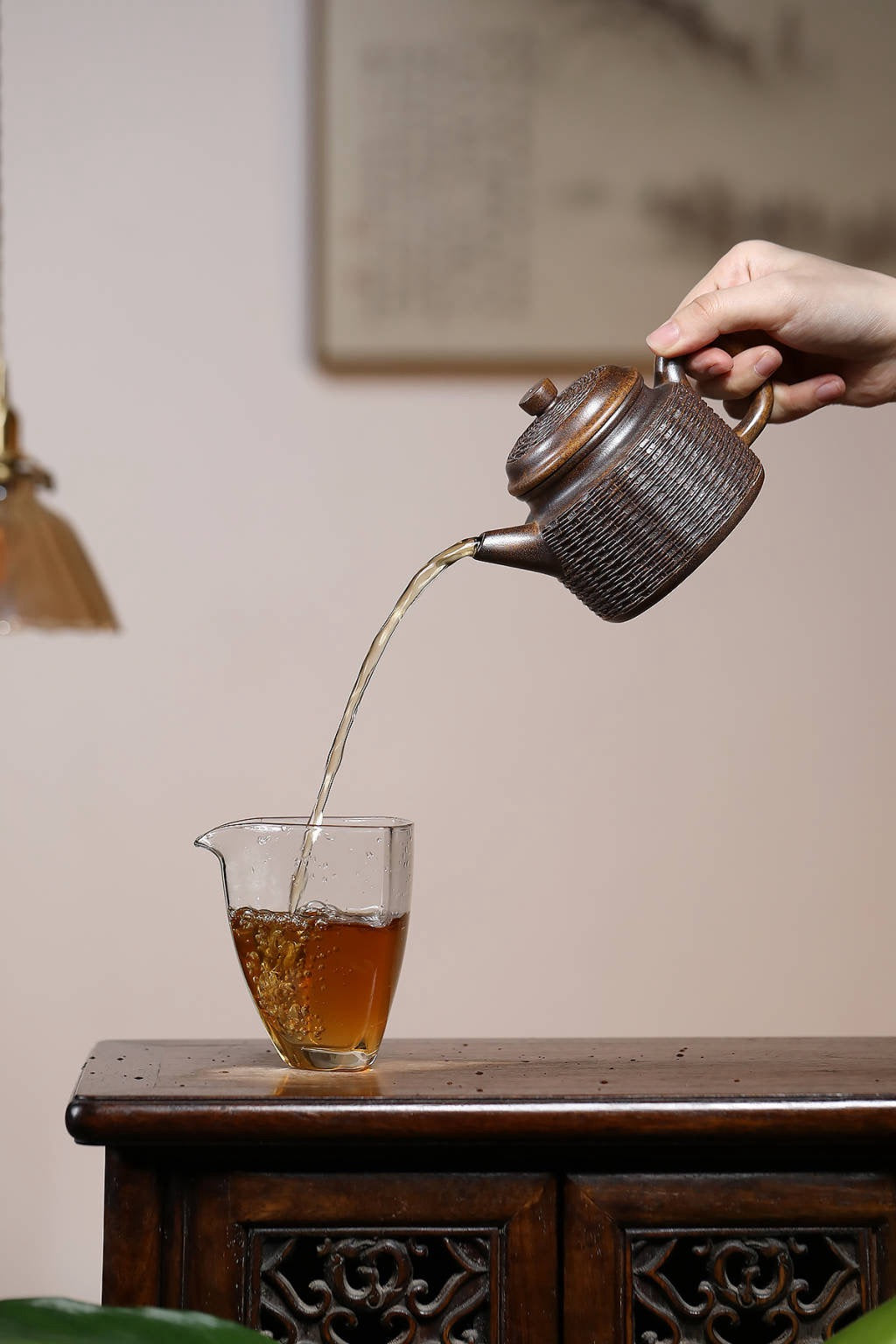 范永芳国家级 高级工艺美术师竹编德钟黄金段柴烧260cc